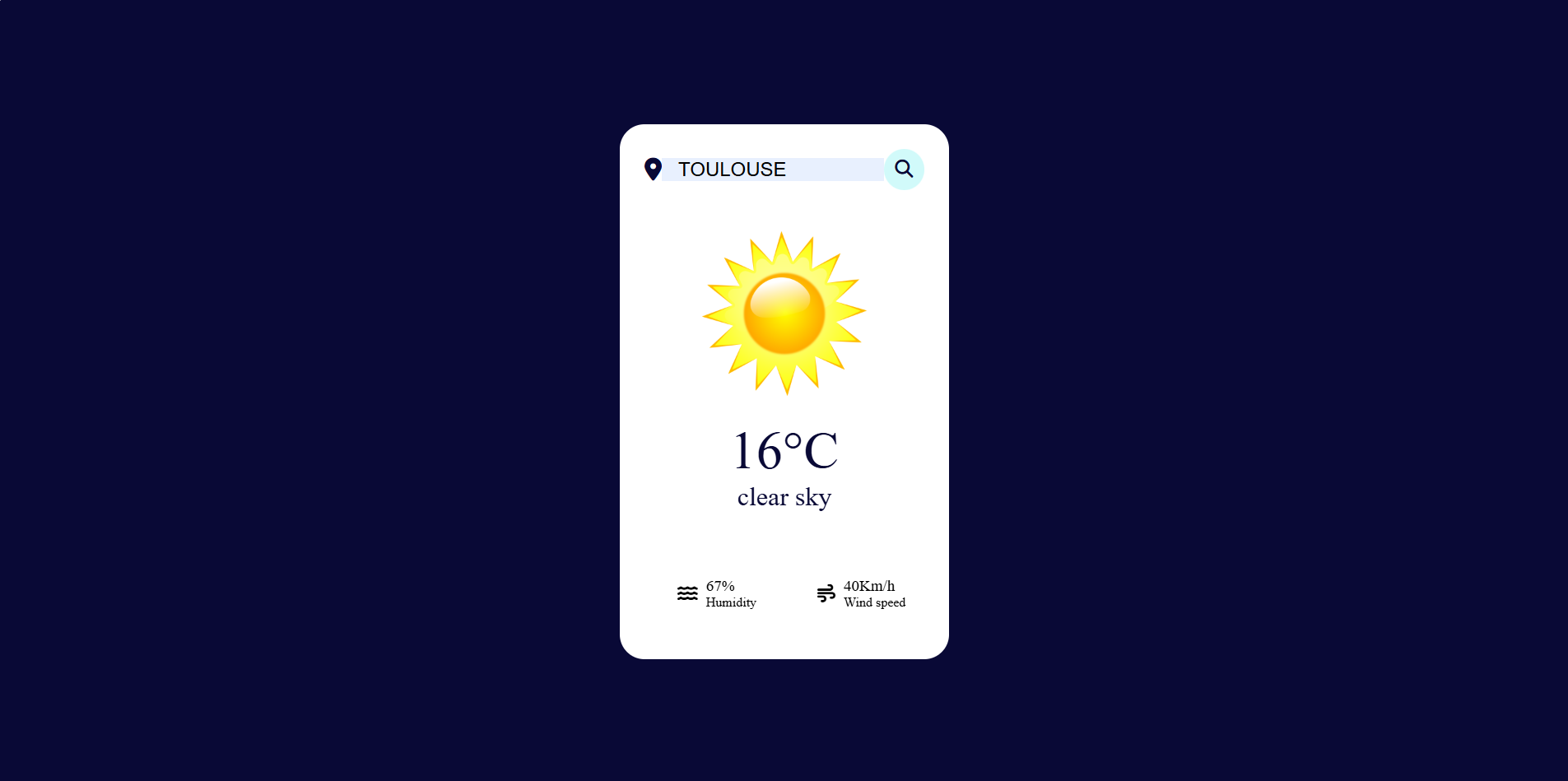 weather app